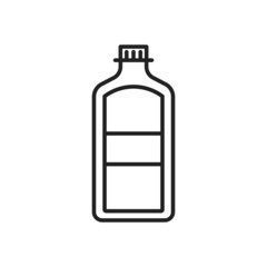 Wall Mural - Bottle of alcohol icon. High quality black vector illustration..
