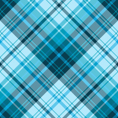 Seamless pattern in marvellous blue colors for plaid, fabric, textile, clothes, tablecloth and other things. Vector image. 2