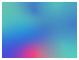 Wall Mural - blue abstract gradient blurred background with grain noise effect.