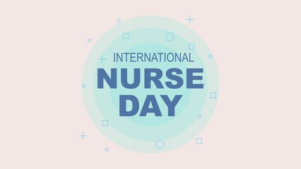 Poster - international nurse day lettering