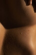 Close up part of woman's body. Detailed texture of human skin. Beauty, art, skincare, bodycare, healthcare, hygiene and medicine concept.