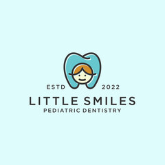 Sticker - child dental logo or dentist logo