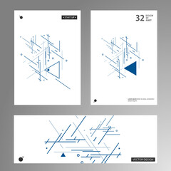 Poster - Modern abstract geometric background. Creative triangles style. Geometric template illustration