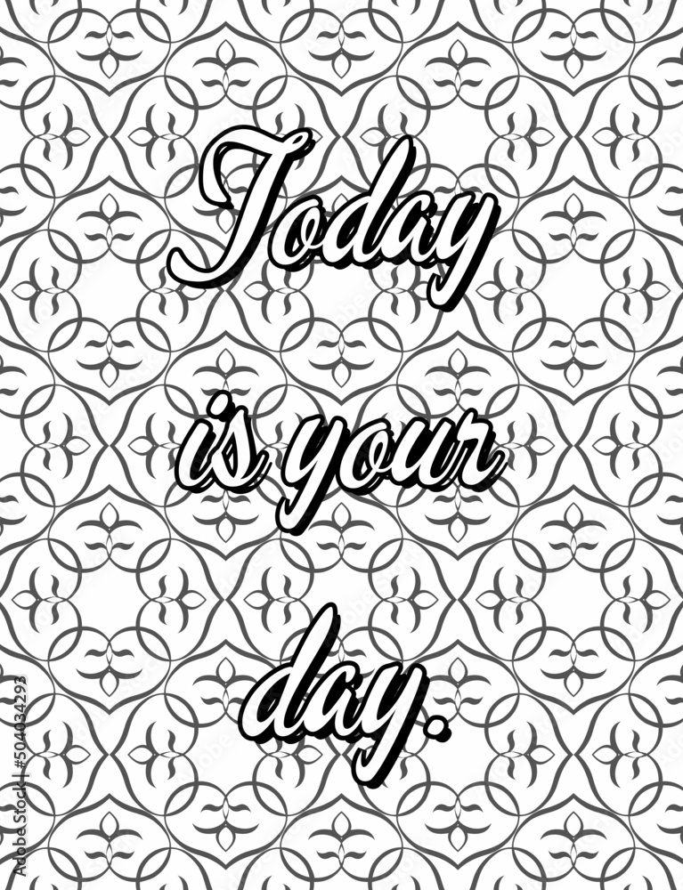 Inspirational Motivational quotes coloring pages, positive Affirmations ...