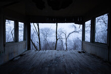 A House Long Abandoned In The Woods Of The Blue Ridge Mountains.