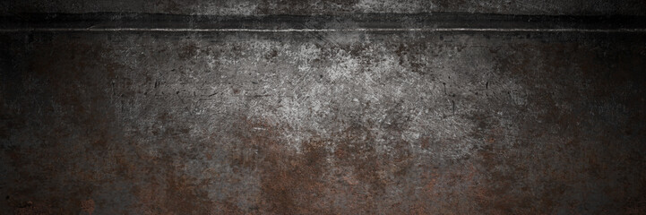 Wheathered rust and scratched steel texture background. 3d illustration