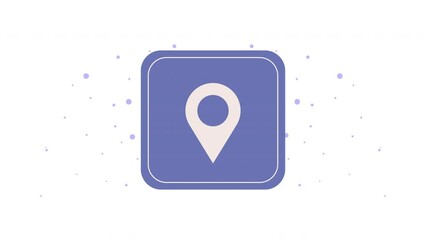 Sticker - pin location animation