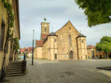 Fototapeta Miasto - die historische st. johanniskirche in schweinfurt in franken