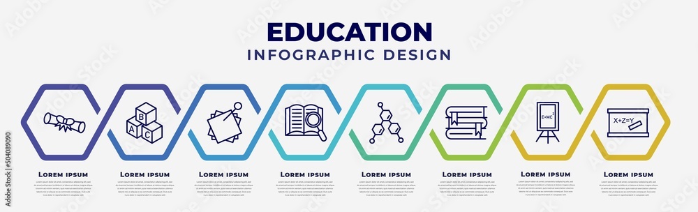 vector infographic design template with icons and 8 options or steps ...
