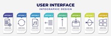 Infographic Template With Icons And 8 Options Or Steps. Infographic For User Interface Concept. Included Add New Document, Update Arrows, Music File, Text Out, Slim Up, File Inbox, Archer, Window