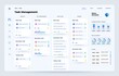 © Tartila - Task manager. Planner and organizer application dashboard UI with task performance process, time management web app. Vector template