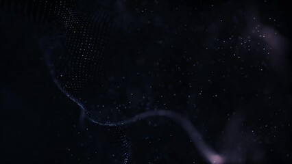 Wall Mural - abstract particles background animation