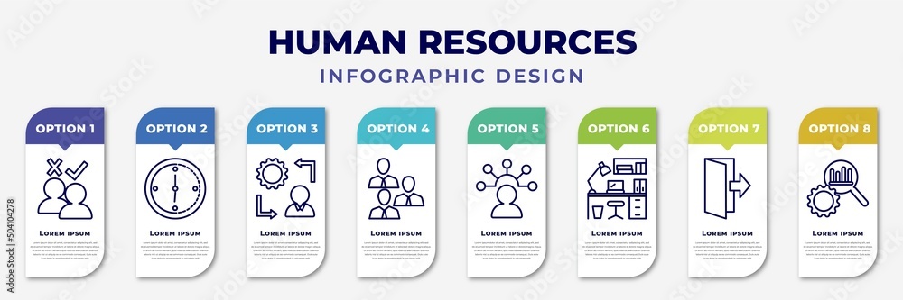 infographic template with icons and 8 options or steps. infographic for ...
