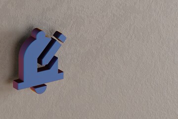 Aufkleber - Beautiful abstract illustrations Blue Edit Notifications symbol icons on a wall background. 3d rendering illustration. Background pattern for design.