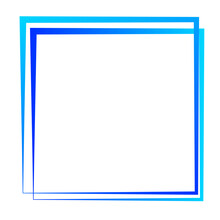 Random Square Contour Frame, Border Element