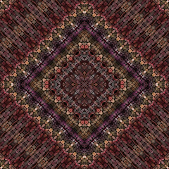 Poster - 3d effect - abstract mosaic style pattern