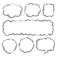 Black And White Chat Bubbles