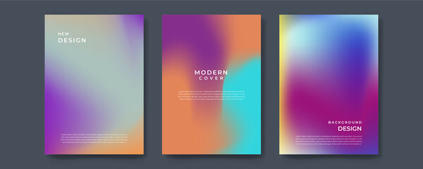 Abstract gradient poster and cover design. Vector illustration.