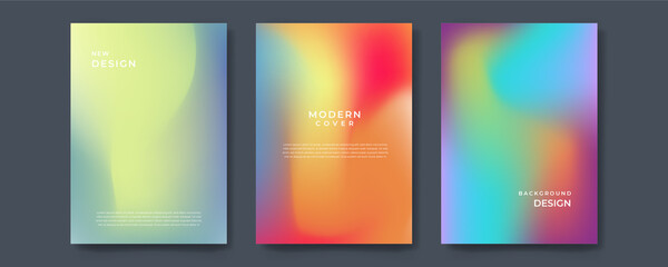 Abstract gradient poster and cover design. Vector illustration.