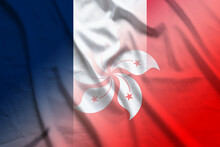 France And Hong Kong National Flag International Contract HKG FRA