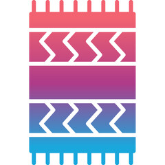 Sticker - Beach Towel Icon 