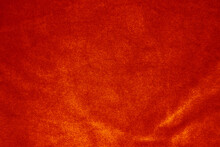 Orange Velvet Fabric Texture Used As Background. Empty Orange Fabric Background Of Soft And Smooth Textile Material. There Is Space For Text...