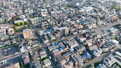 Fototapete - 住宅地　空撮