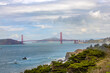 Panorama Blick auf die Golden Gate Bridge und Bucht von San Francisco