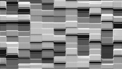 Wall Mural - point wave pixel texture. abstract dot background. technological cyberspace background.