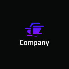 Wall Mural - a technology company lettering logo