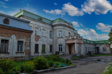 Wall Mural - Old  historical Pototskykh ( Pototski ) Palace outside. Chervonohrad city. Ukraine. Tourist landmark