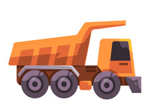 Truck Loader Construction Mining Vehicle Truck Illustration Yellow Toy Yellow Orange