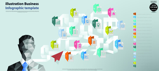 technology contact communicate  - think creativity design modern  Idea and concept vector illustration.