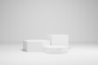 © Tanat - 3D podium isomatic with white background