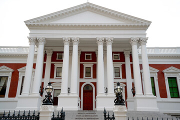 the iconic colonial architecture of the south african parliament building, host to the south african