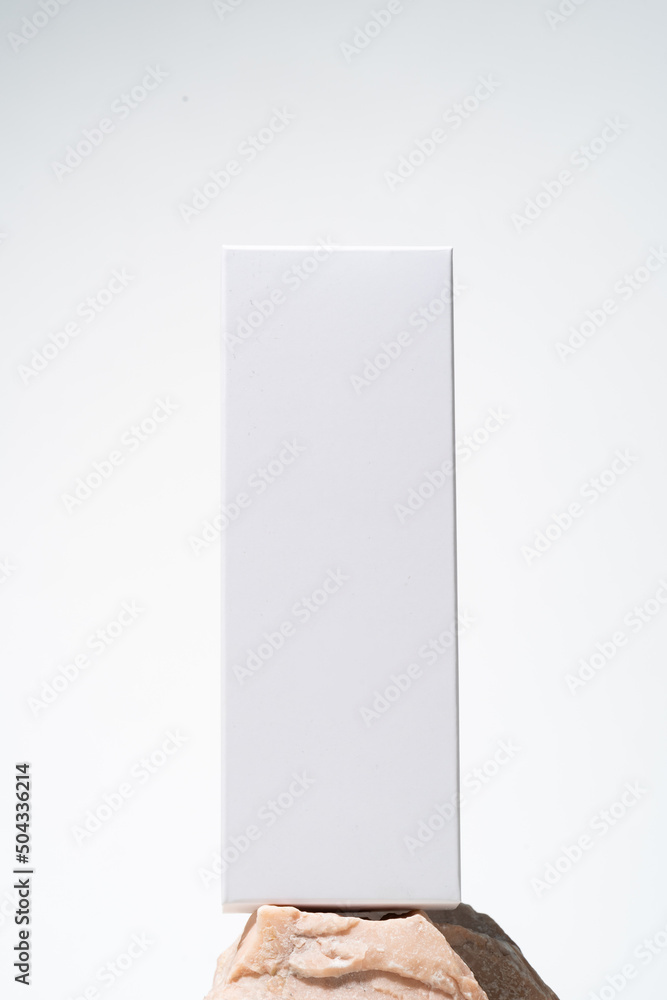 Cardboard rectangular packaging boxes mockups on space background ...