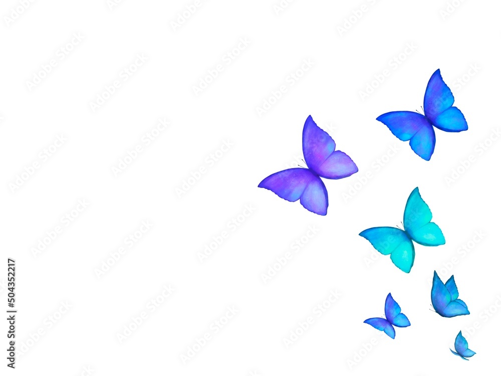 綺麗な蝶の水彩背景素材 Stock Illustration | Adobe Stock