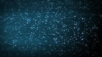 Wall Mural - big data digital business hitech background/ 4k animation of an abstract wallpaper big data business