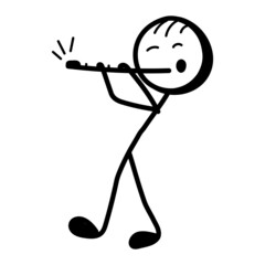 Sticker - Flutist 