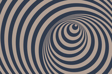 Abstract Psychedelic Twisting Hypnosis Circles Vintage Background