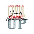 © SANTANU PATRA - level up next challenge Premium Vector illustration of a text graphic. suitable screen printing and DTF for the design boy outfit of t-shirts print, shirts, hoodies baba suit, kids cottons, etc.