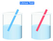 Litmus Test: Water is neutral in nature. Hence, it does not give any color with blue and red litmus paper.