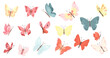 Watercolor butterflies illustration for kids