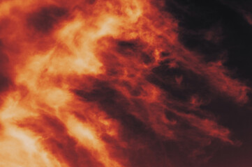 Wall Mural - the red sky background looked like smoke and fire. bomb violent. for wallpaper, backdrop and design.
