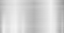 Panoramic Steel Background Metal Texture With Highlights - Vector