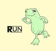 Running frog draw