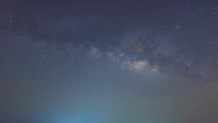 Wall Mural - milky way galaxy time lapse at lampang thailand, universe galaxy milky way time lapse, dark milky wa