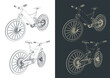 Electric bike illustrations
