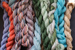 © Dominique Chapman/Stocksy - Close up of colourful hand dyed yarns