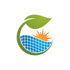 Poster - Solar panel logo